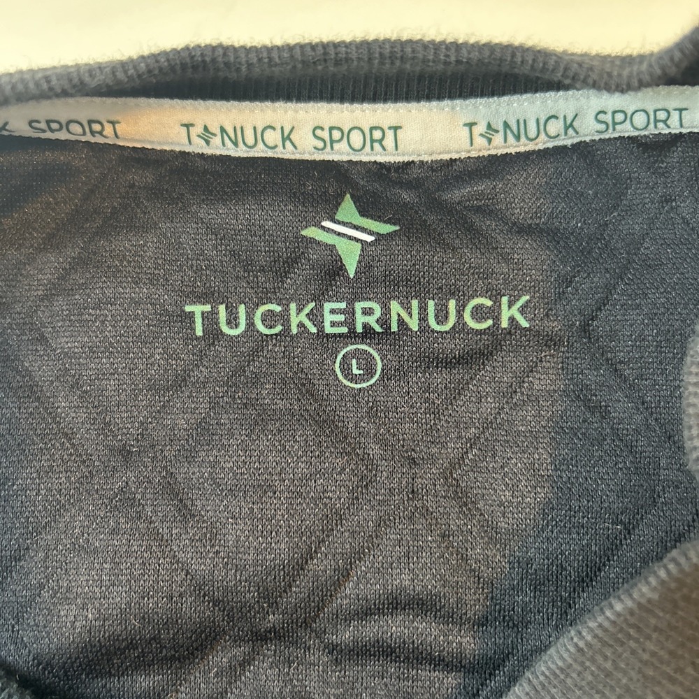 Tuckernuck Tnuck Sport Black Puff Sleeve Campbell Pullover Sweatshirt L SPF - Picture 3 of 7